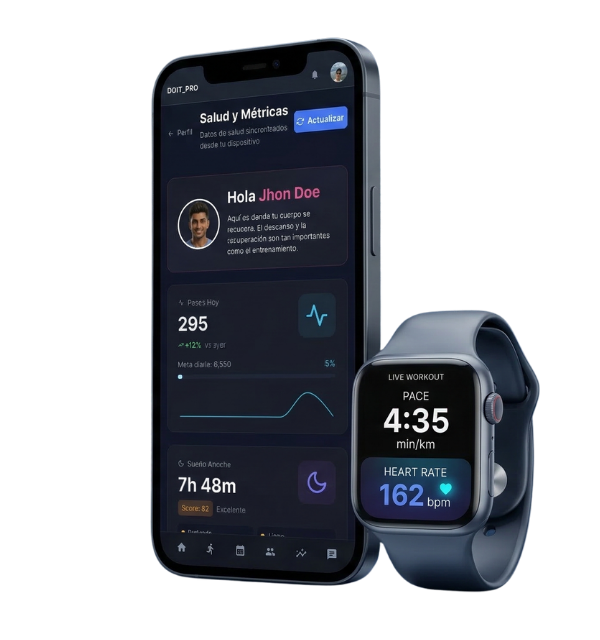 DOIT Pro — App móvil y smartwatch